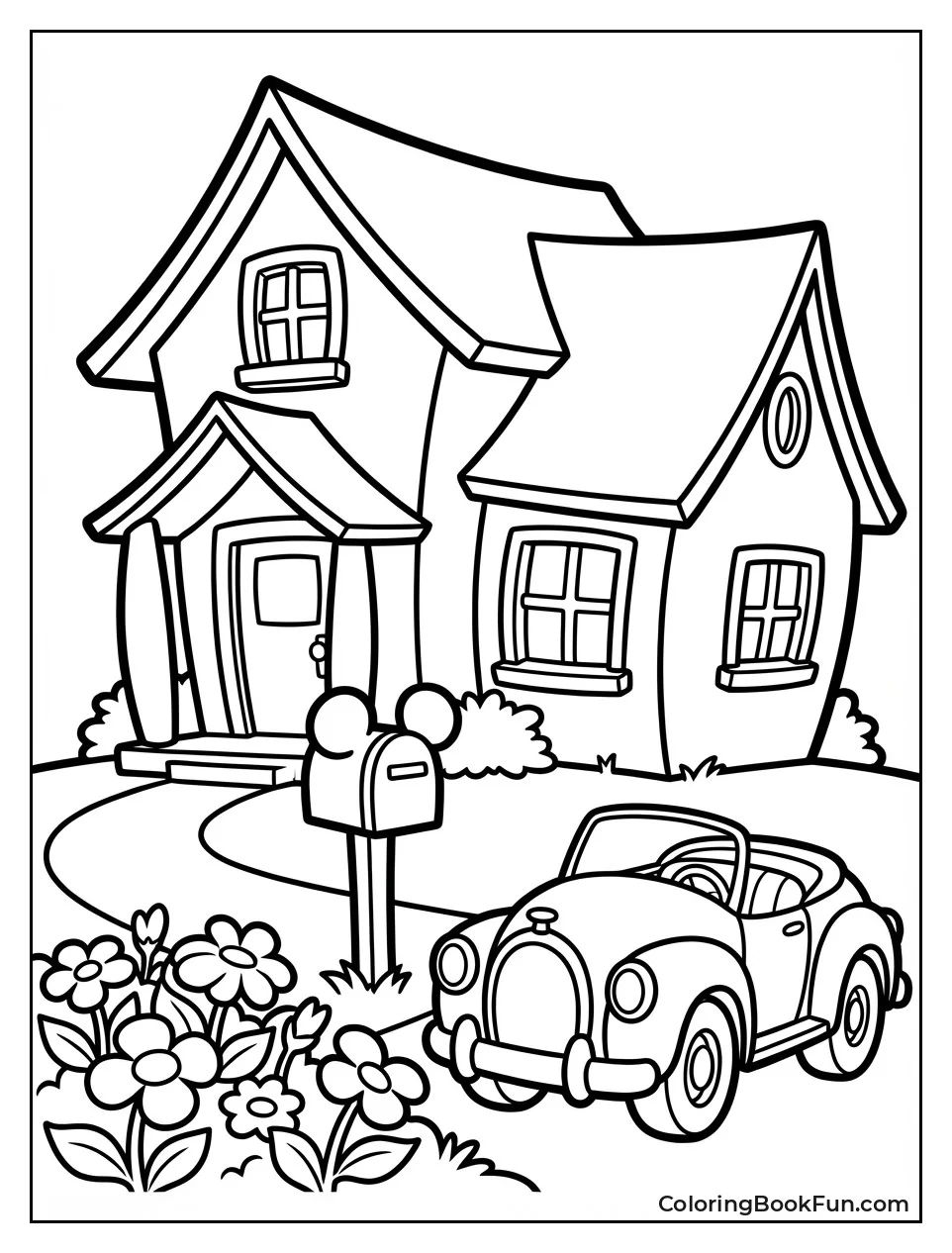 Mickey's House with Roadster