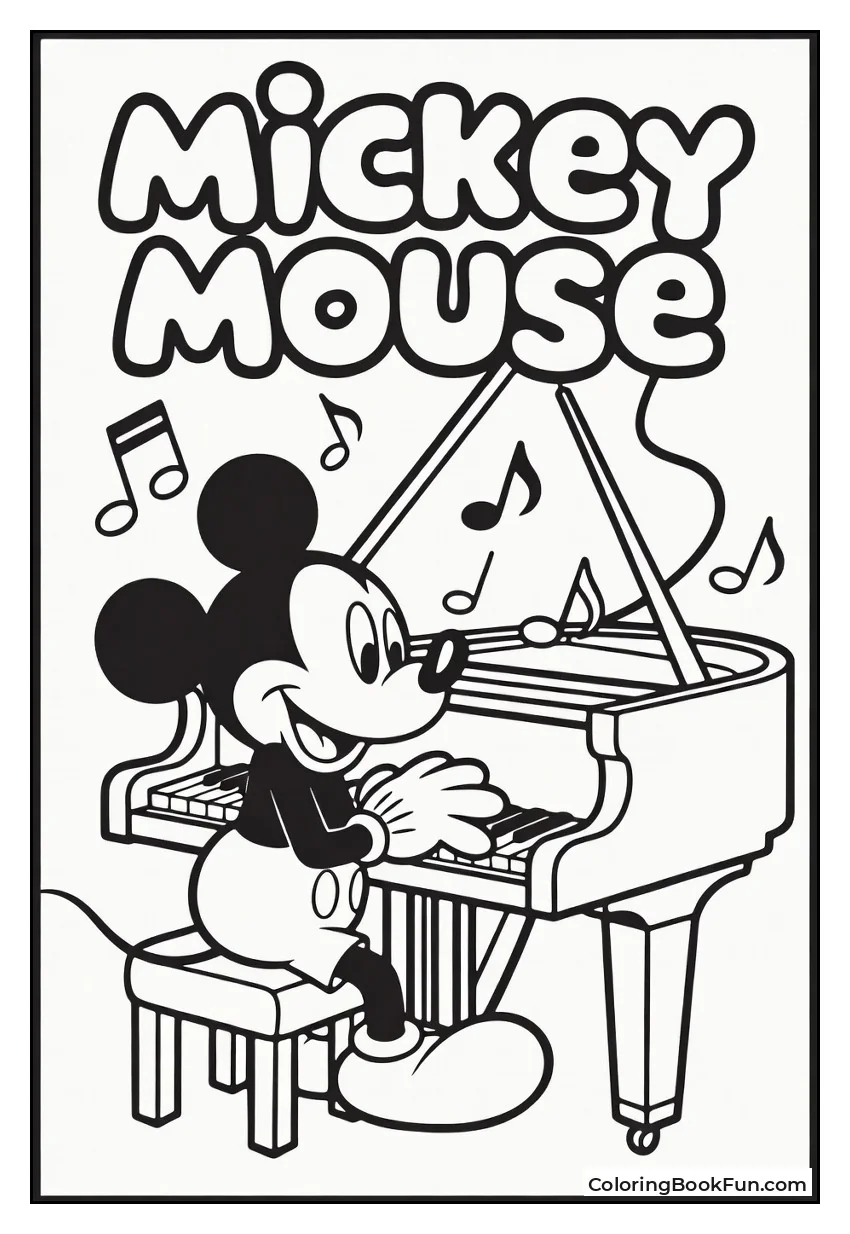 Mickey Plays Piano