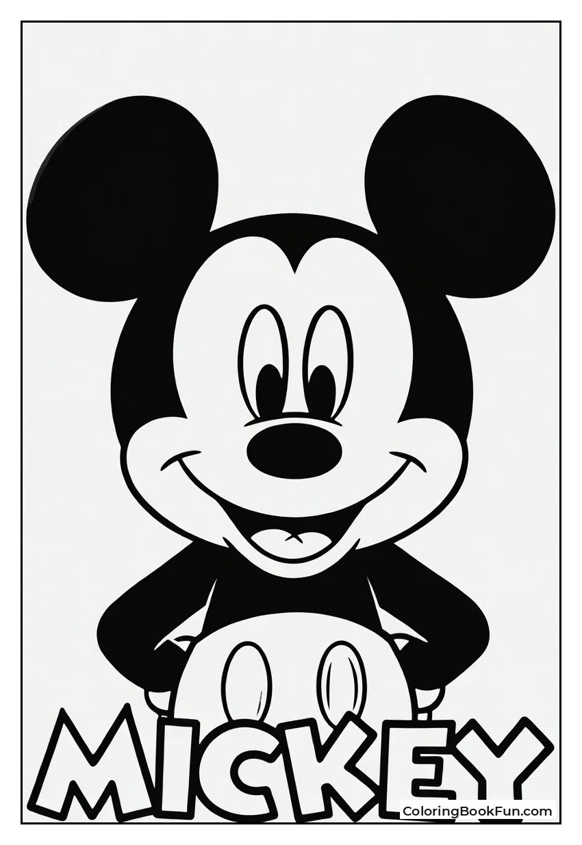 Smiling Mickey Portrait