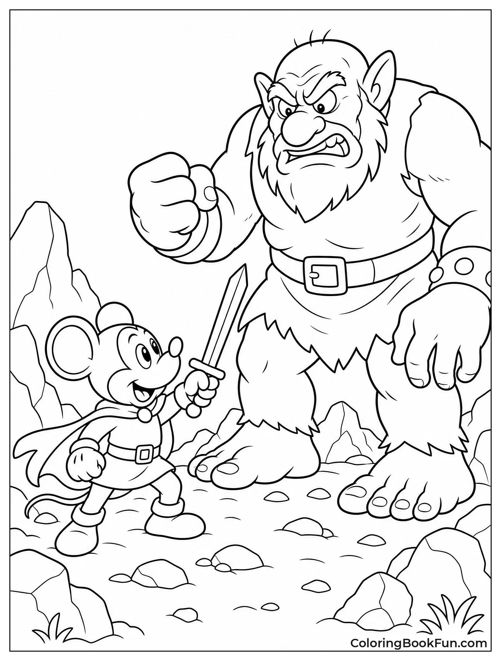 Mickey Fights Giant