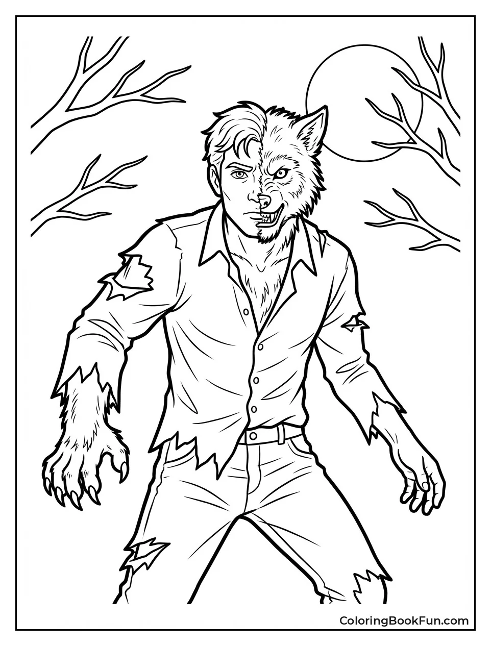 Human Turning into Werewolf