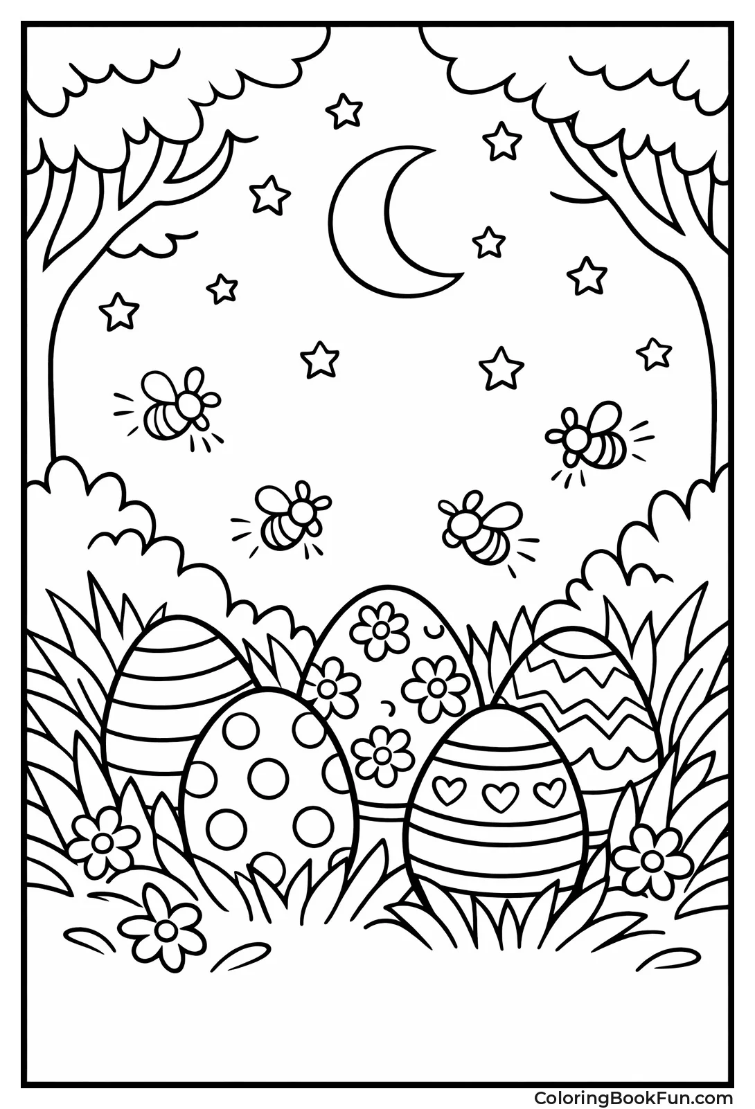 Glowing Eggs in Dark Forest