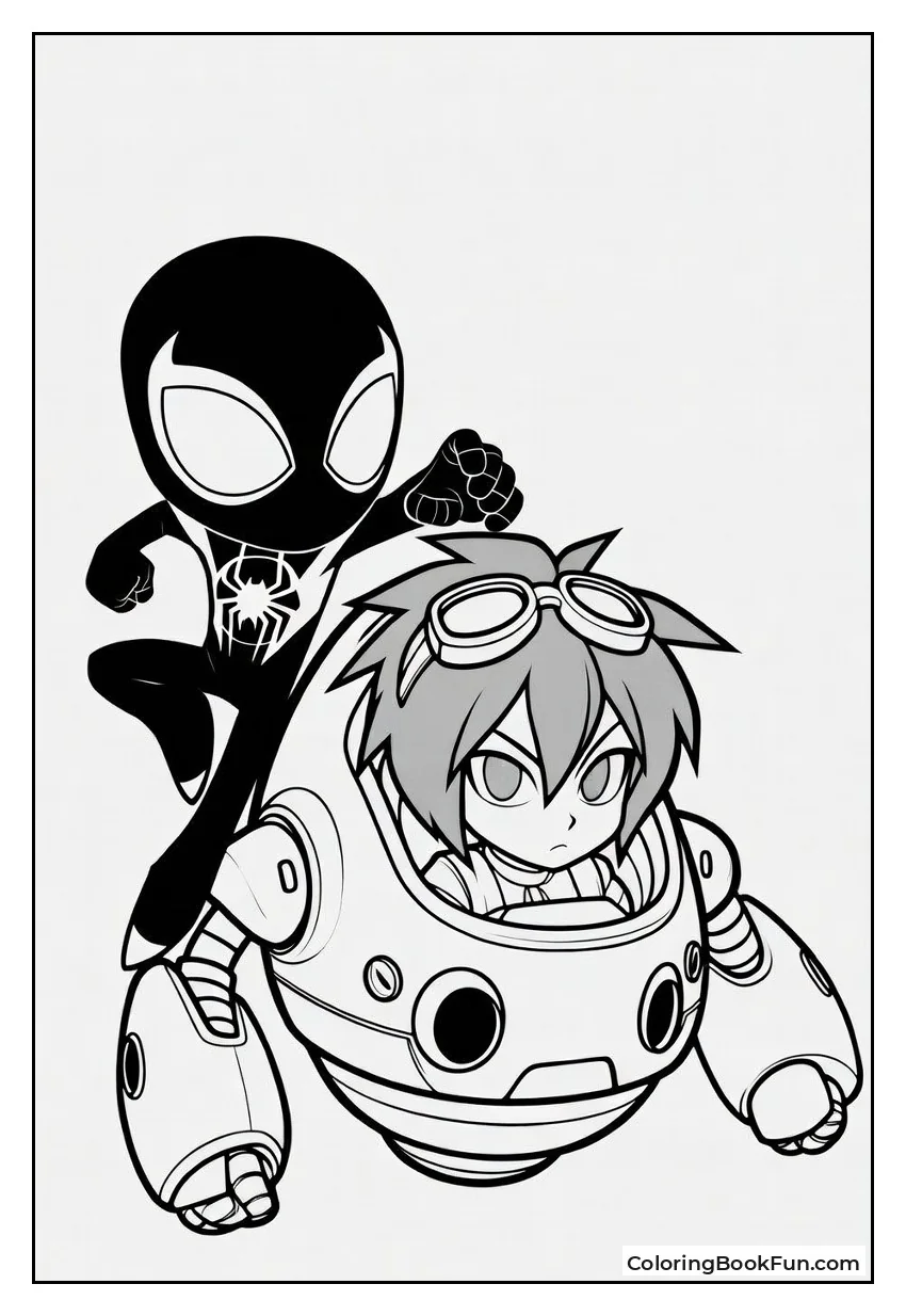 Miles Teams Up with Peni and Robot
