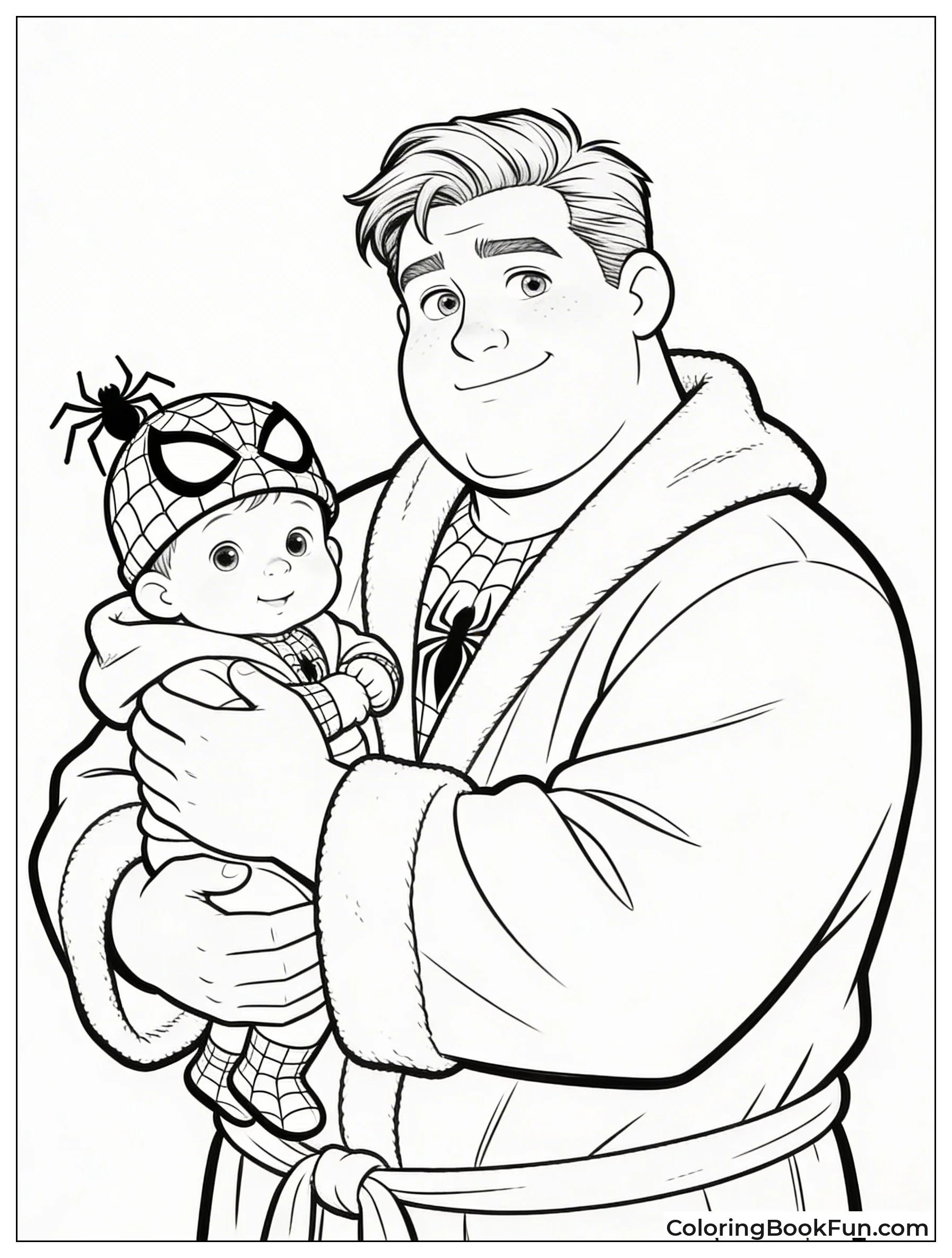 Peter Holds Baby Mayday