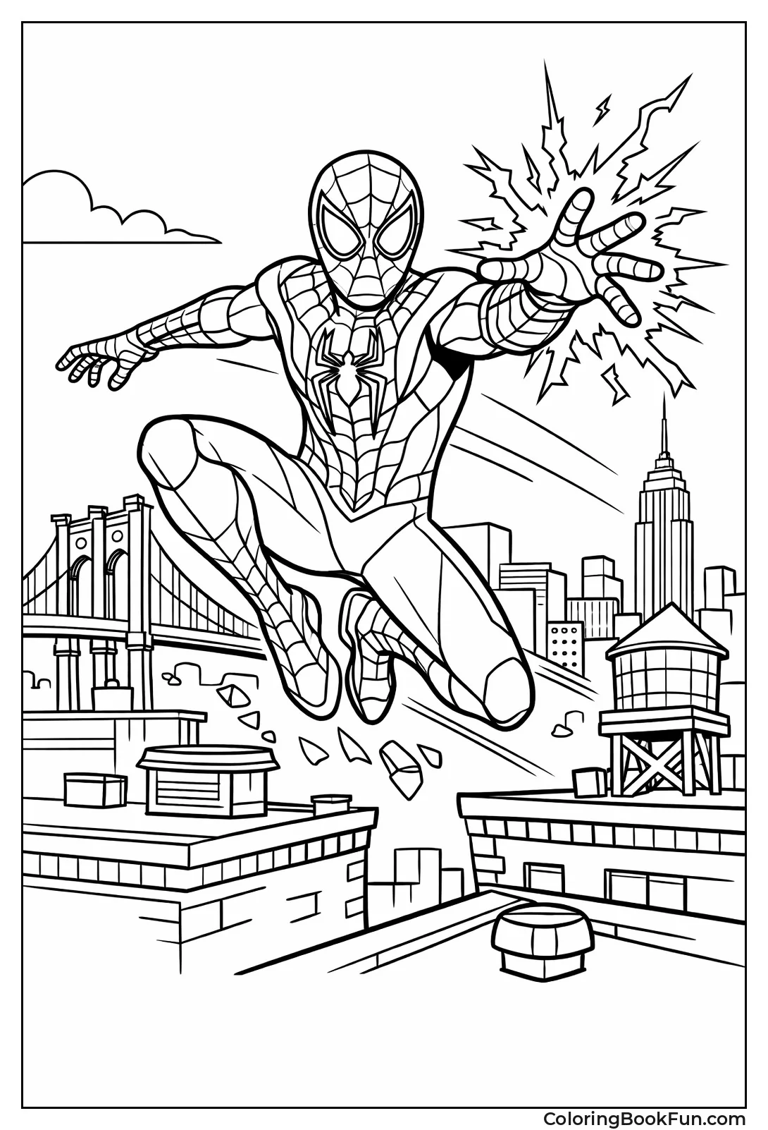 Miles Swings with Venom Blasts