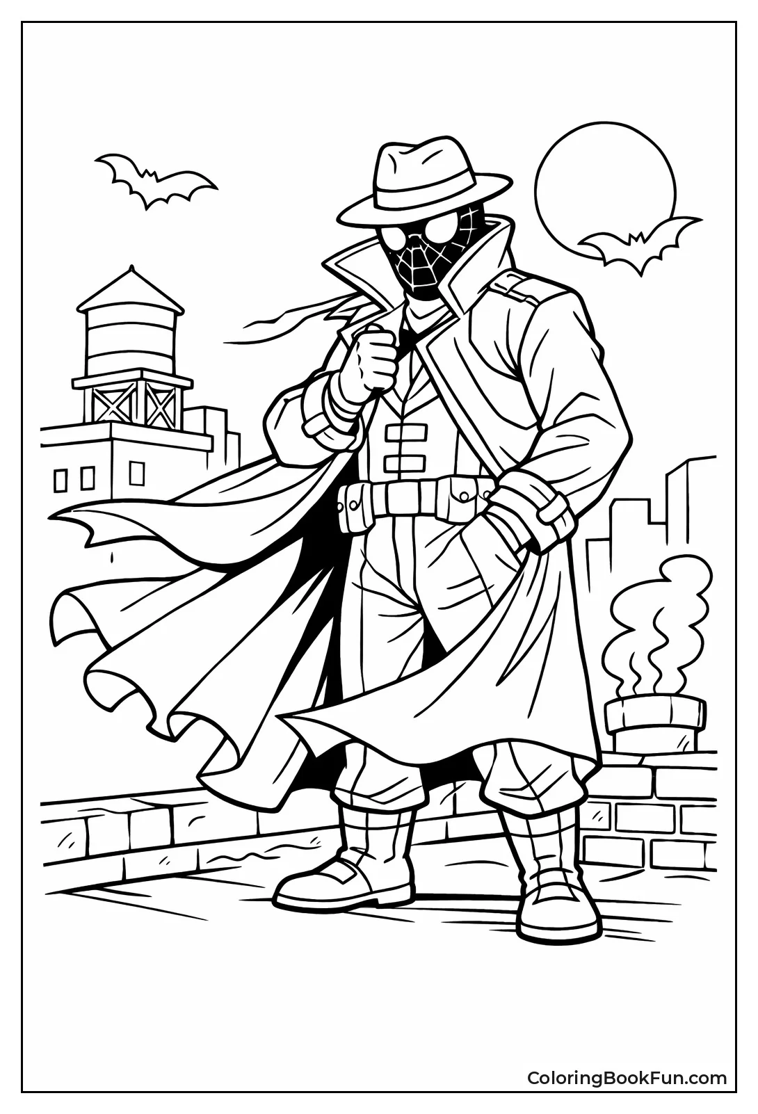 Spider-Noir Stands Mysterious