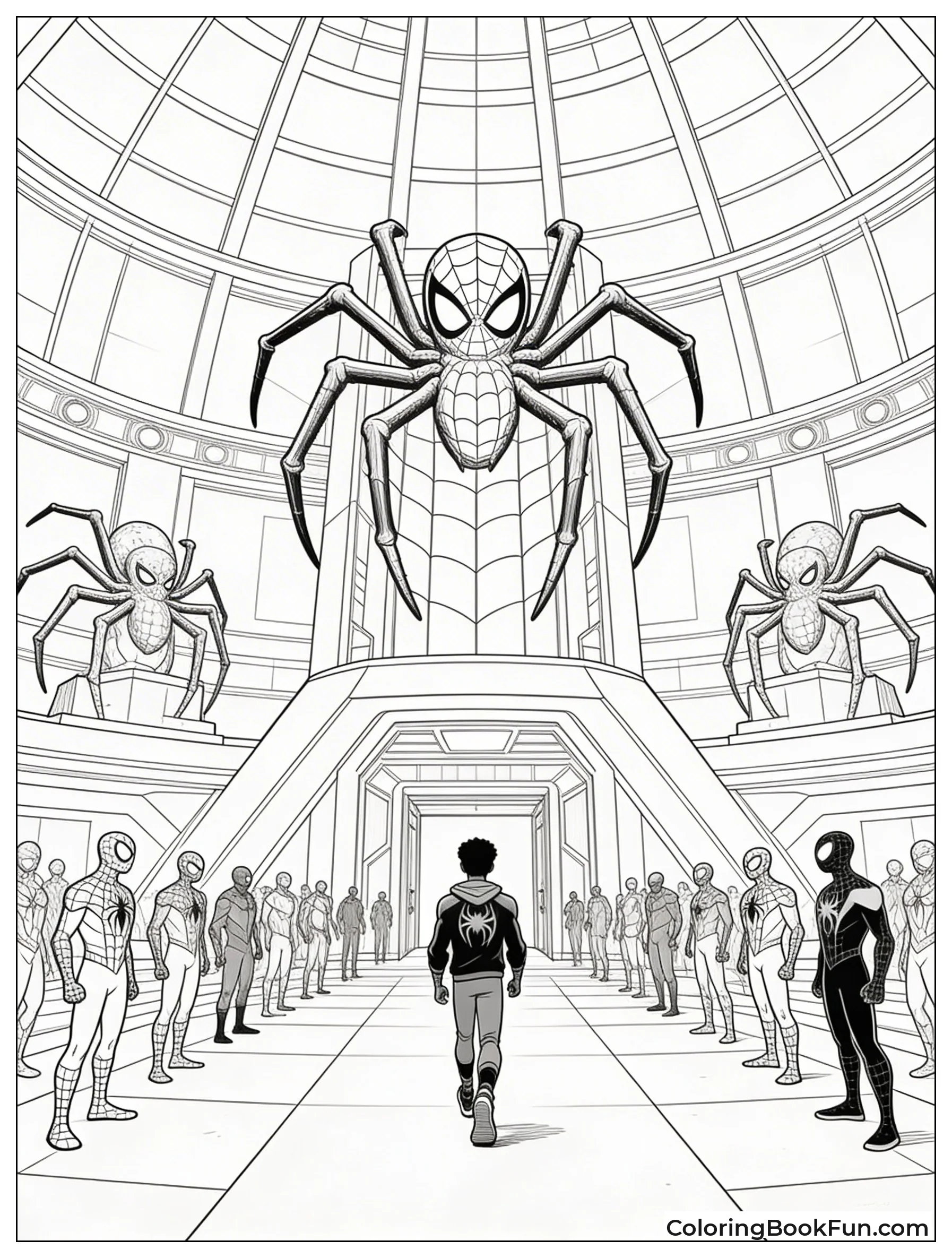Miles Enters Spider Hall