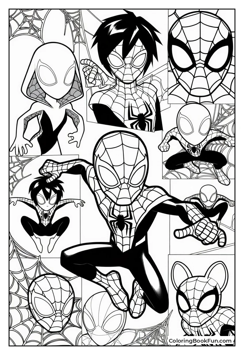 Miles Battles Villains with Spider Friends