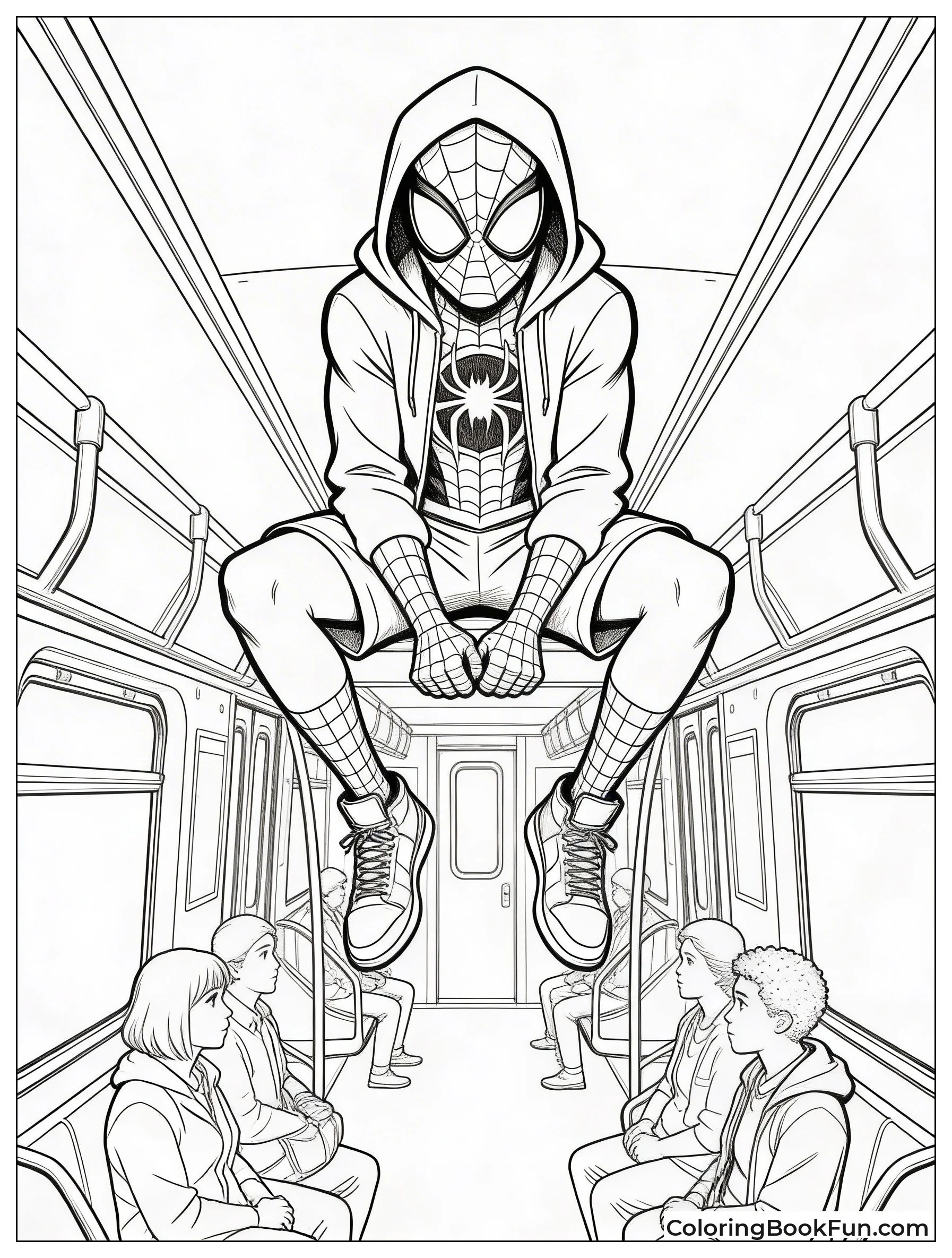 Miles Hangs on Subway