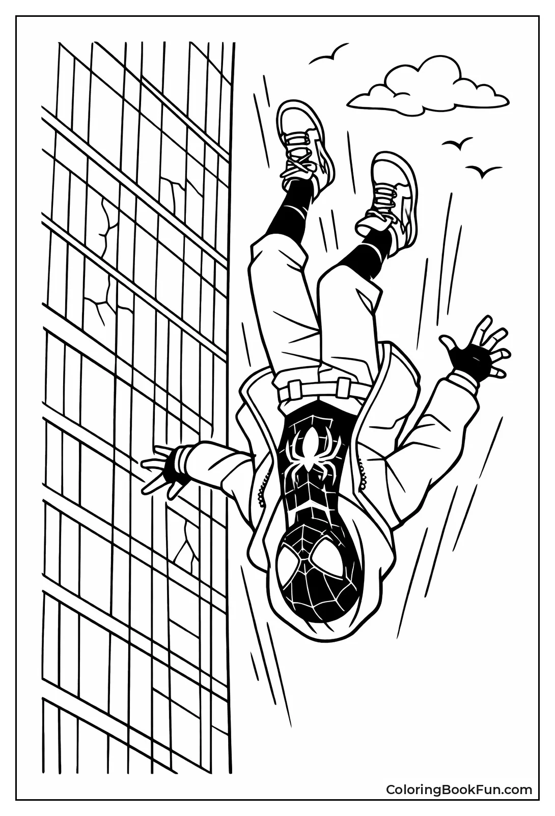 Miles Leaps against Glass Tower