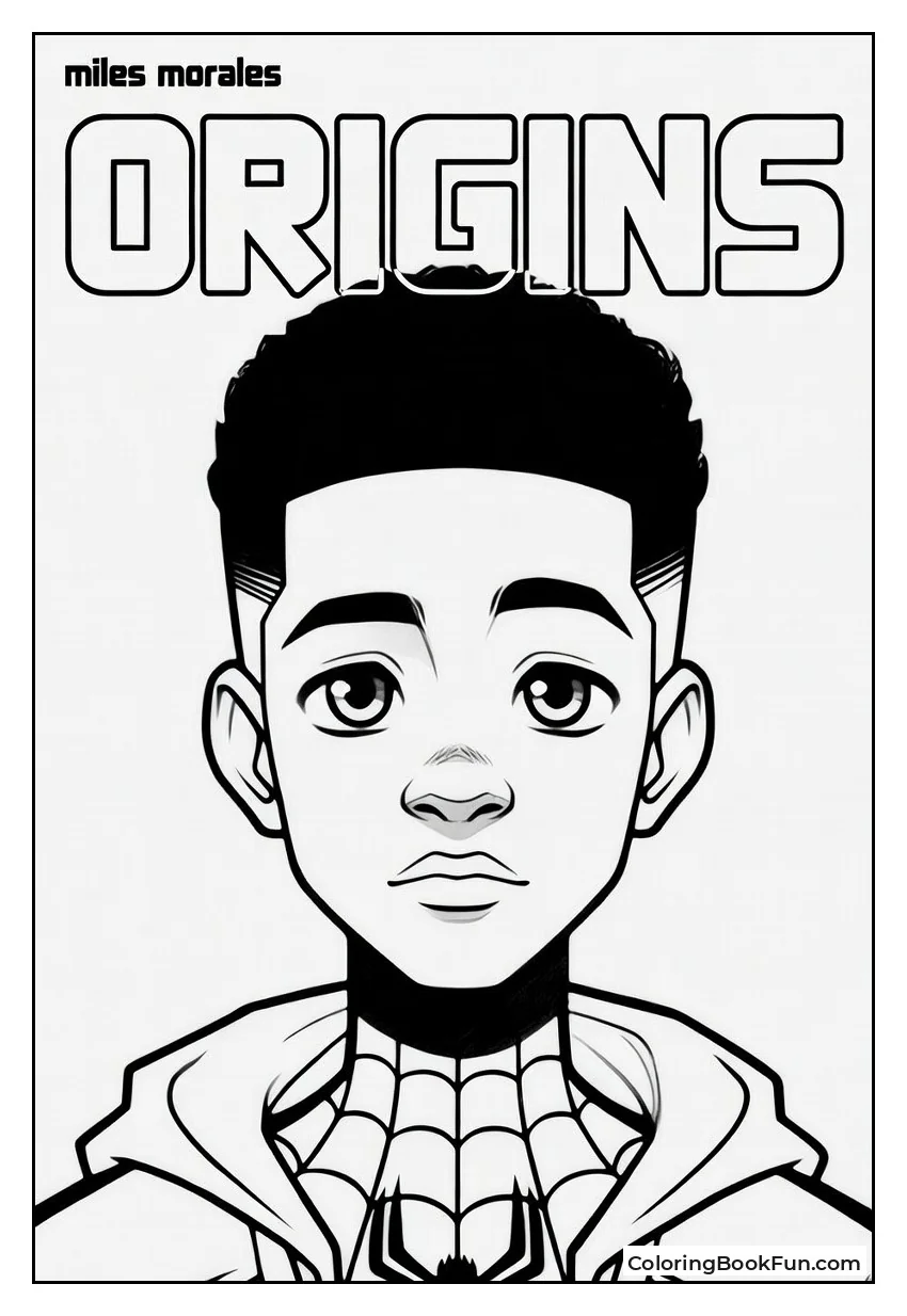 Young Miles Admires Spider-Man