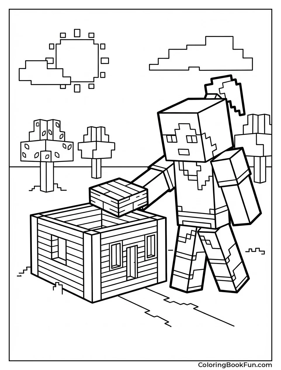 Alex Places Wooden Plank