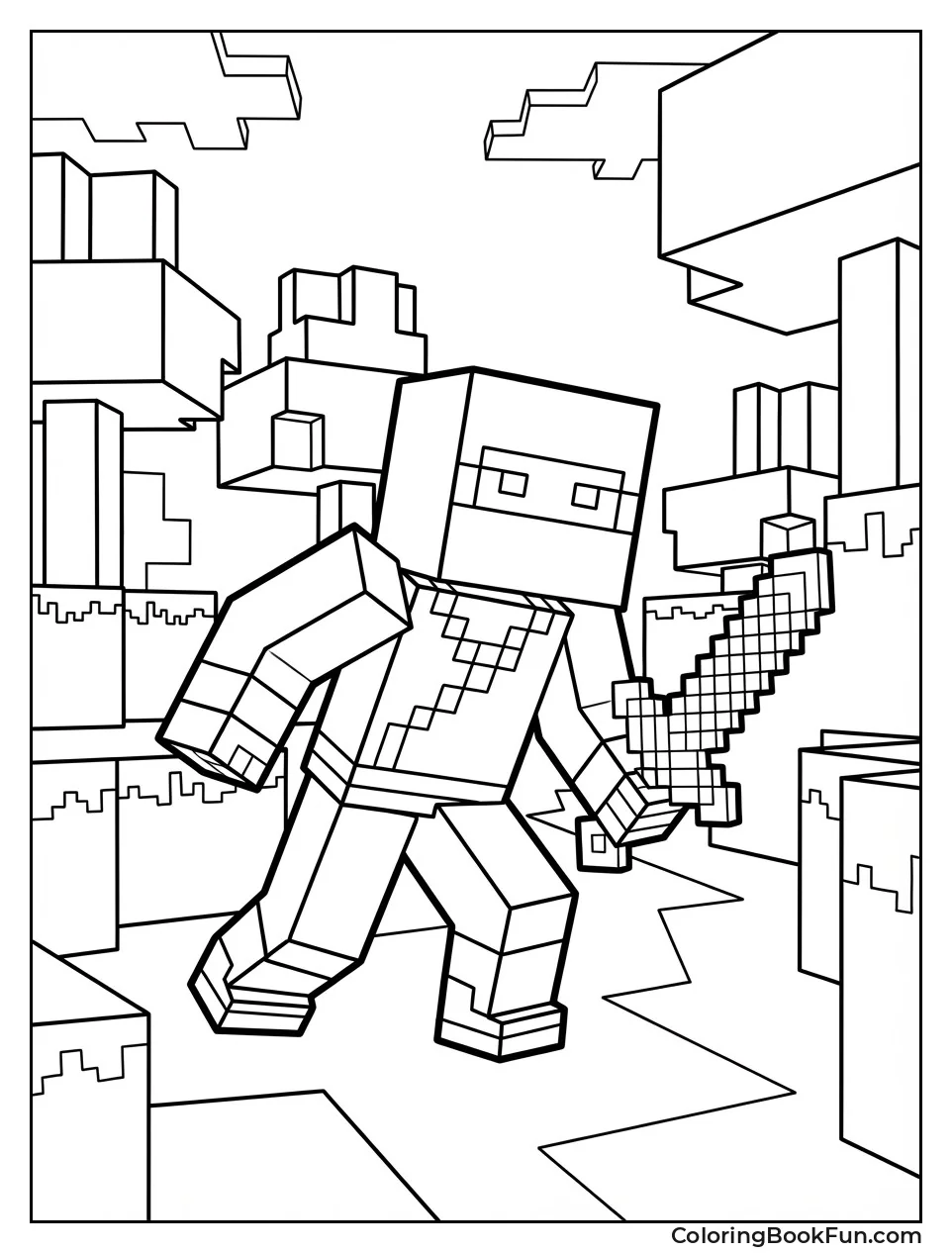 Minecraft Ninja Sneaking Blocks