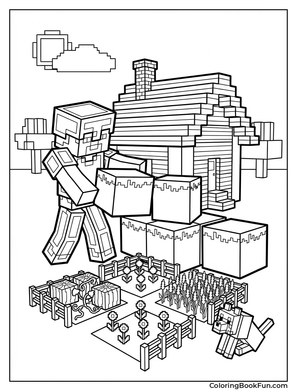 Steve Builds Cozy House