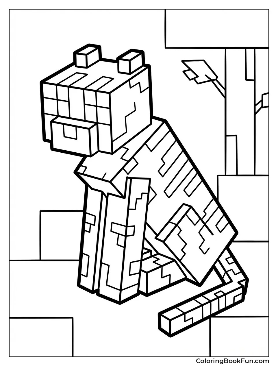 Cat Sits with Patterns