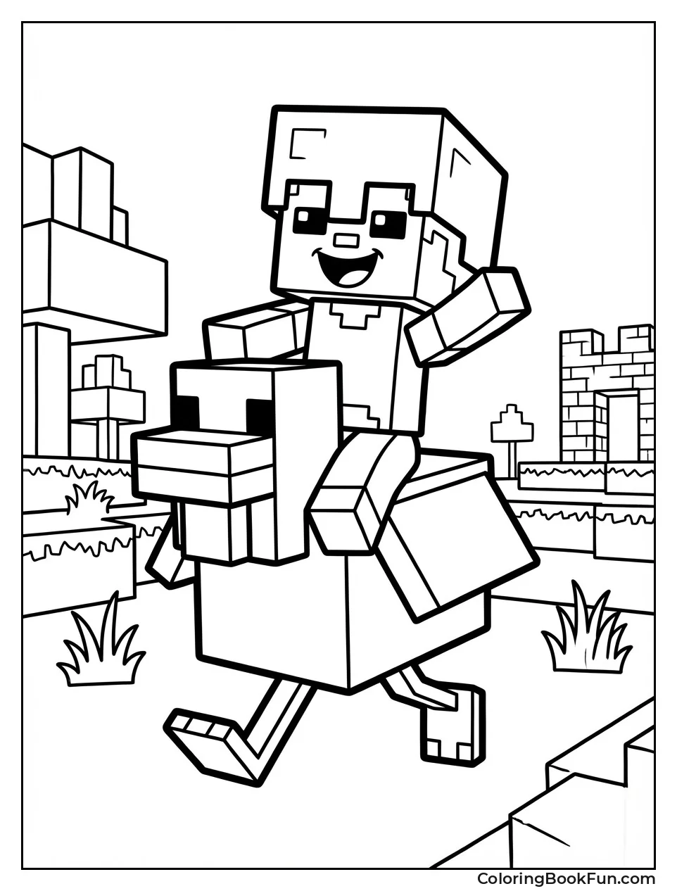 Baby Zombie Rides Chicken