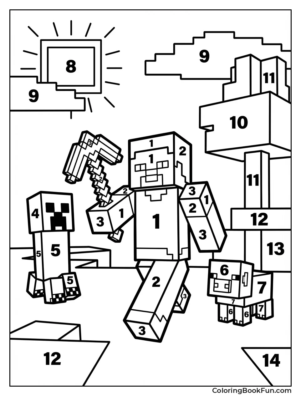 Numbers Guide Color Scenes