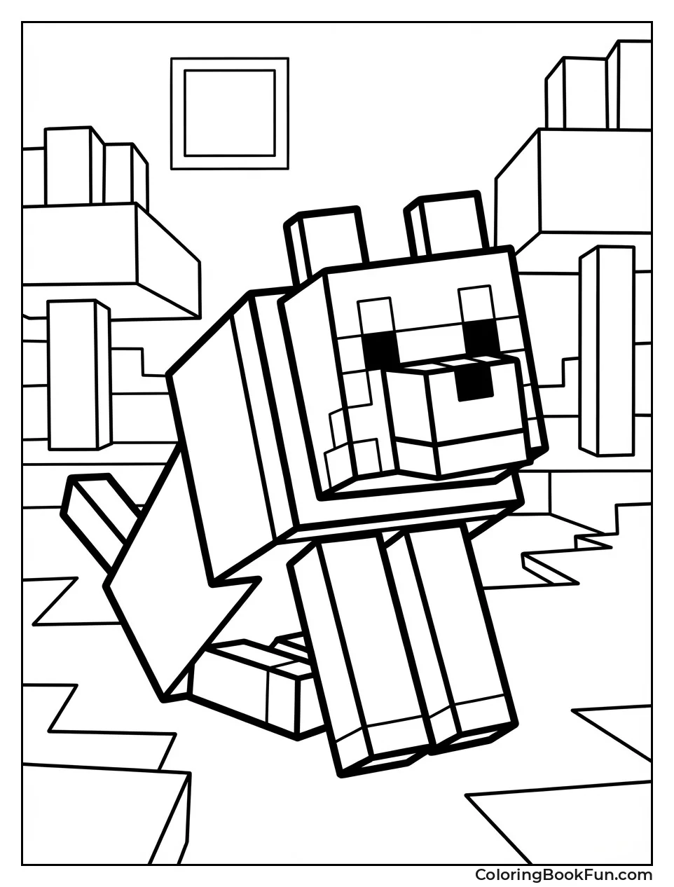 Tamed Wolf Sits Loyal