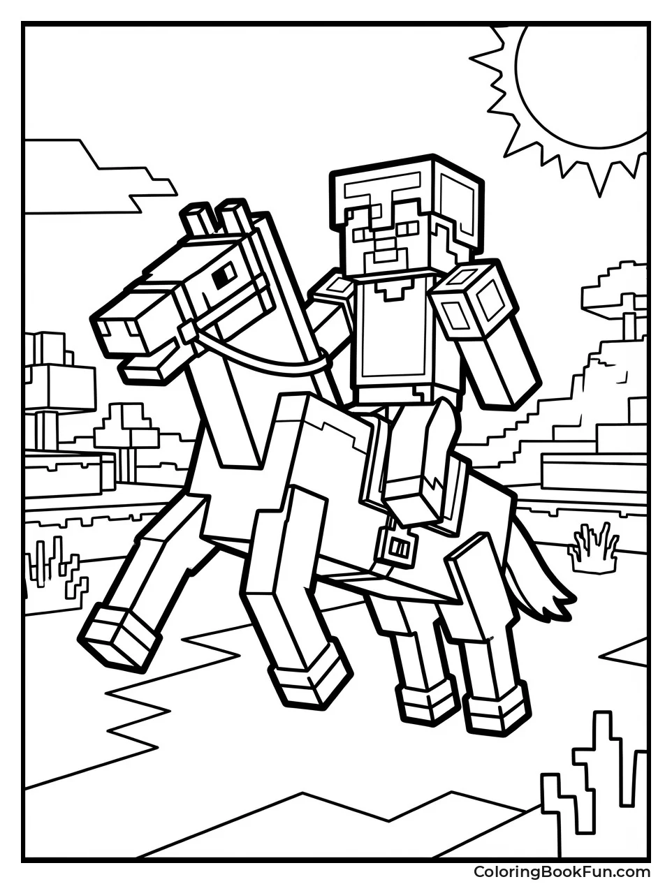 Steve Rides Fast Horse