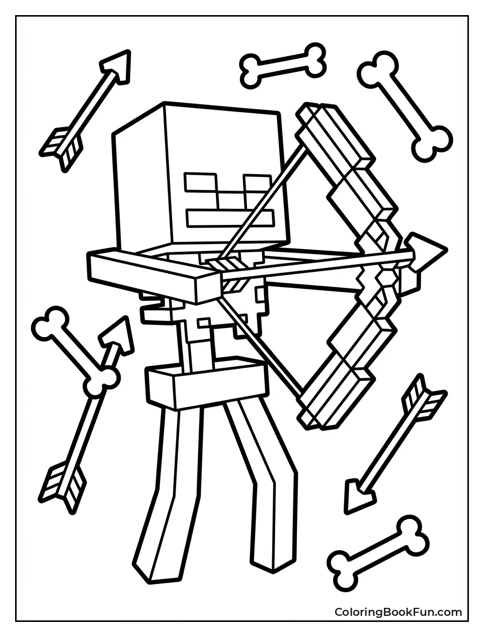 Minecraft Skeleton Shooting Arrow