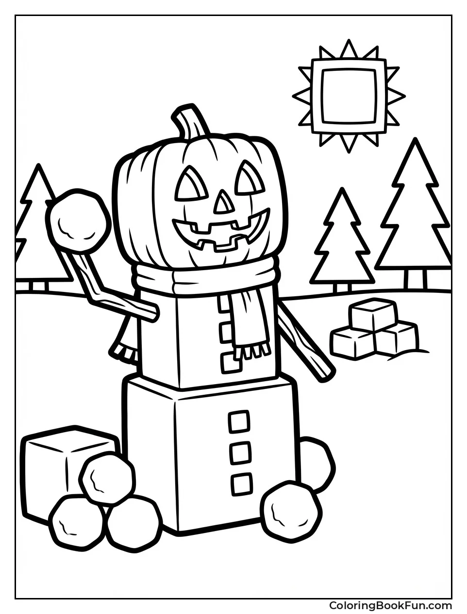 Snow Golem Throws Balls