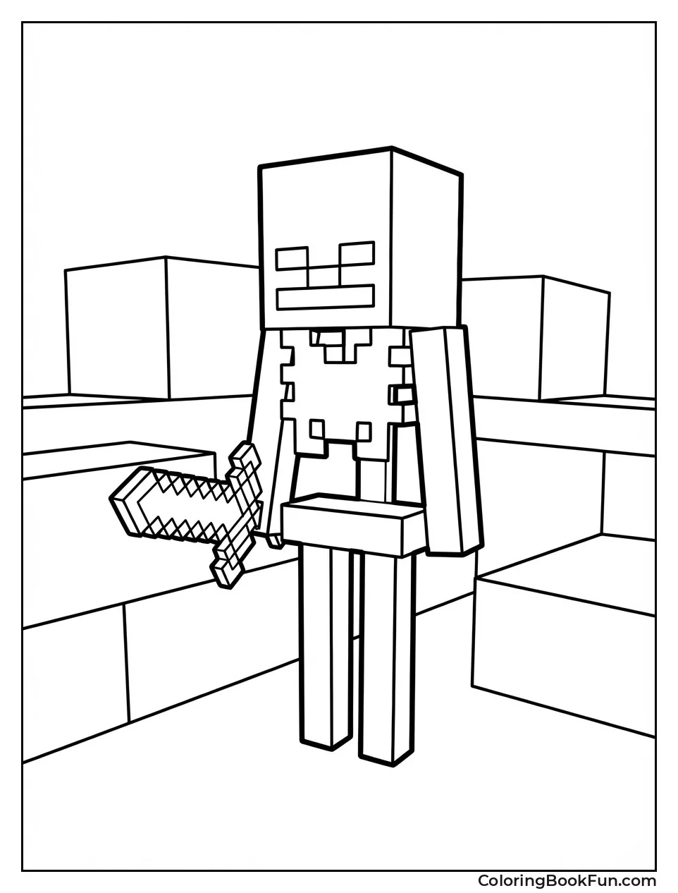 Wither Skeleton Holds Sword