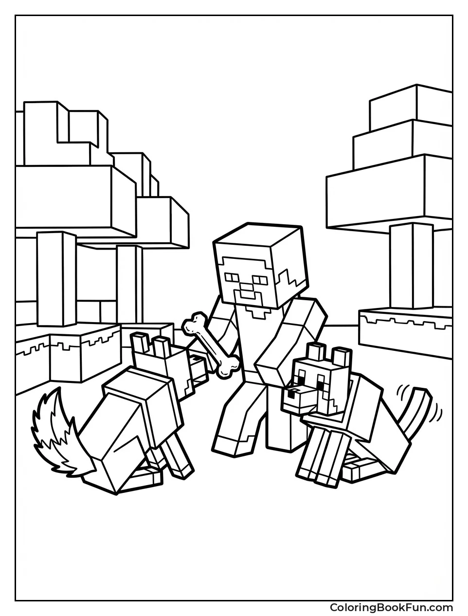 Steve Tames Wild Wolf