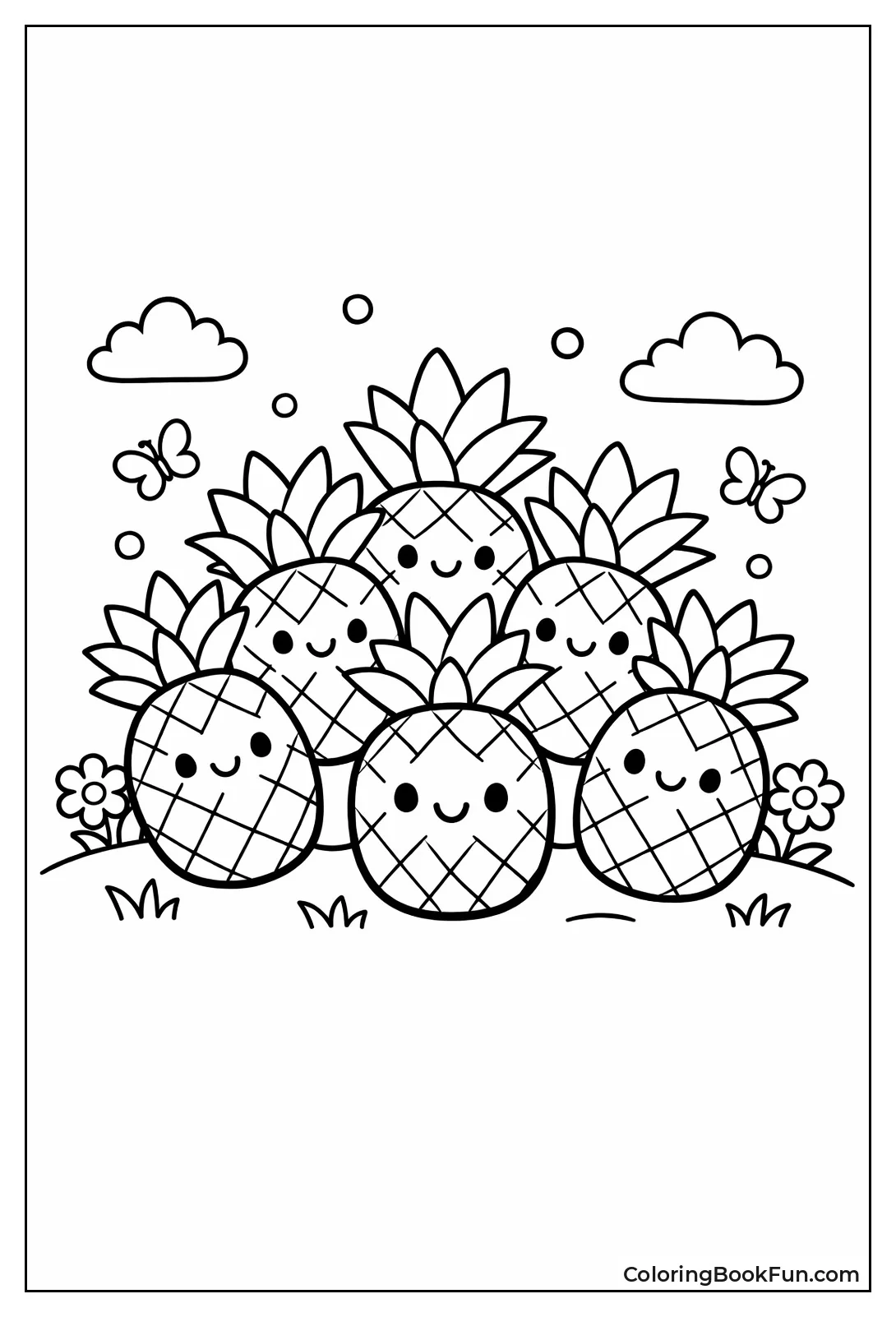 Cluster of Mini Pineapples