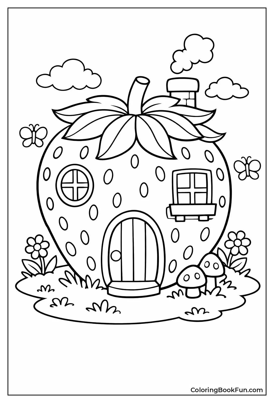 Strawberry House for Fairies