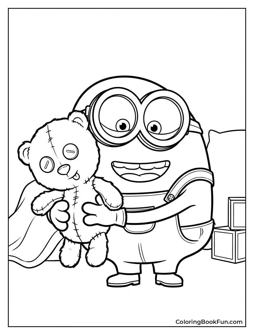 Bob Hugs His Teddy Bear