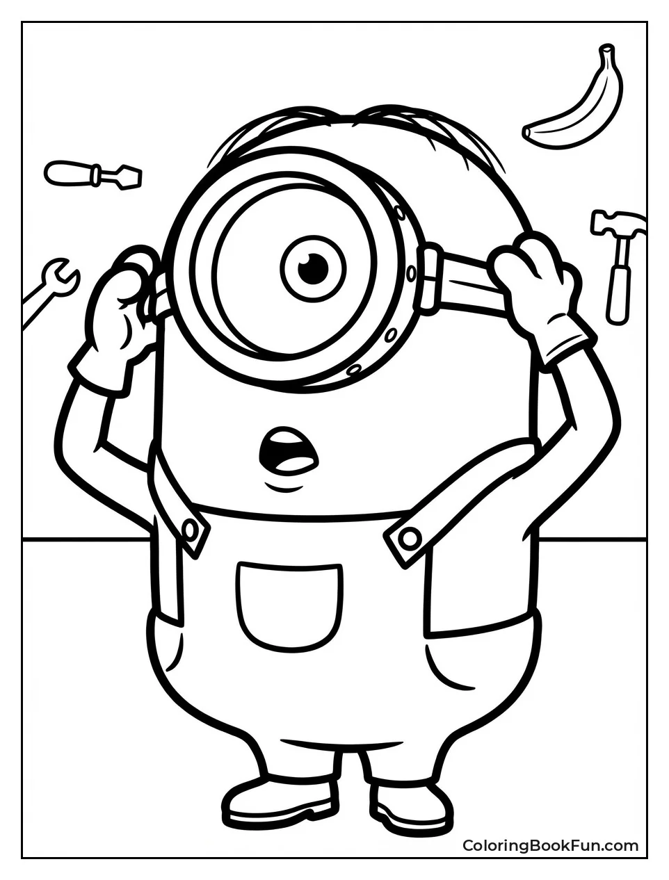 Carl Adjusts Big Goggles