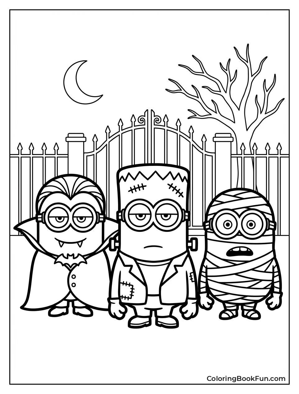 Minions Dress as Scary Monsters