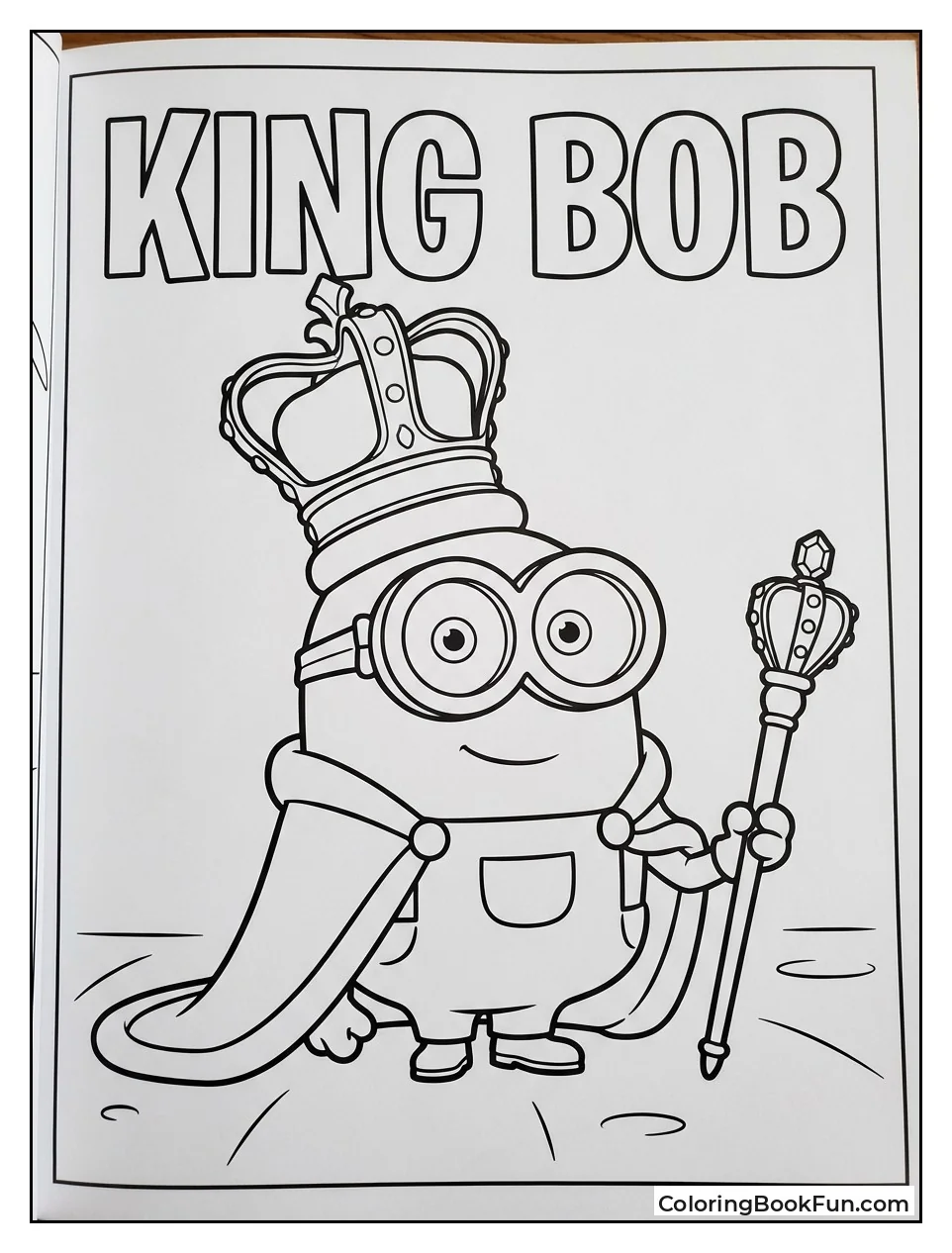 King Bob Holds Golden Scepter