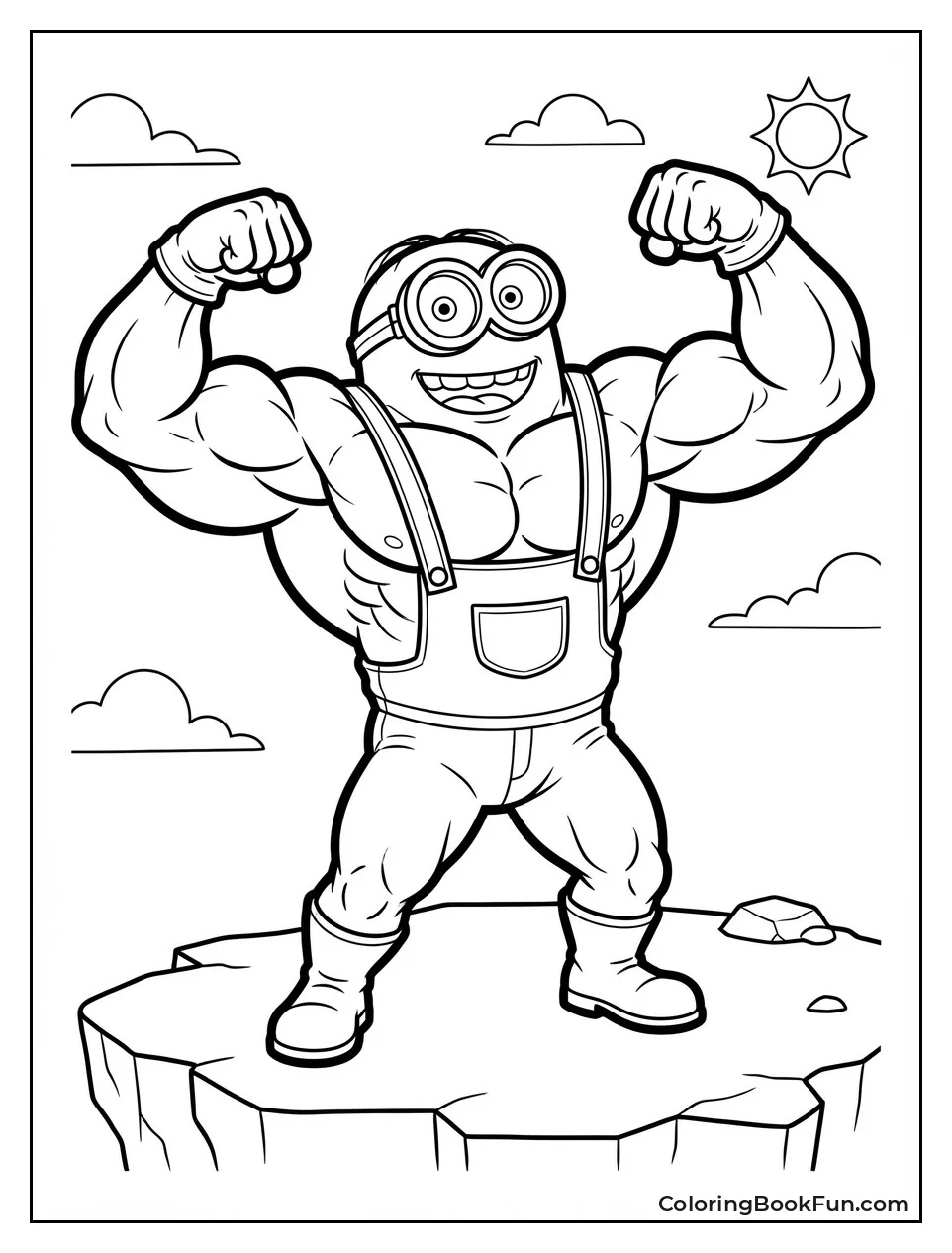 Mega Minion Flexes Big Muscles