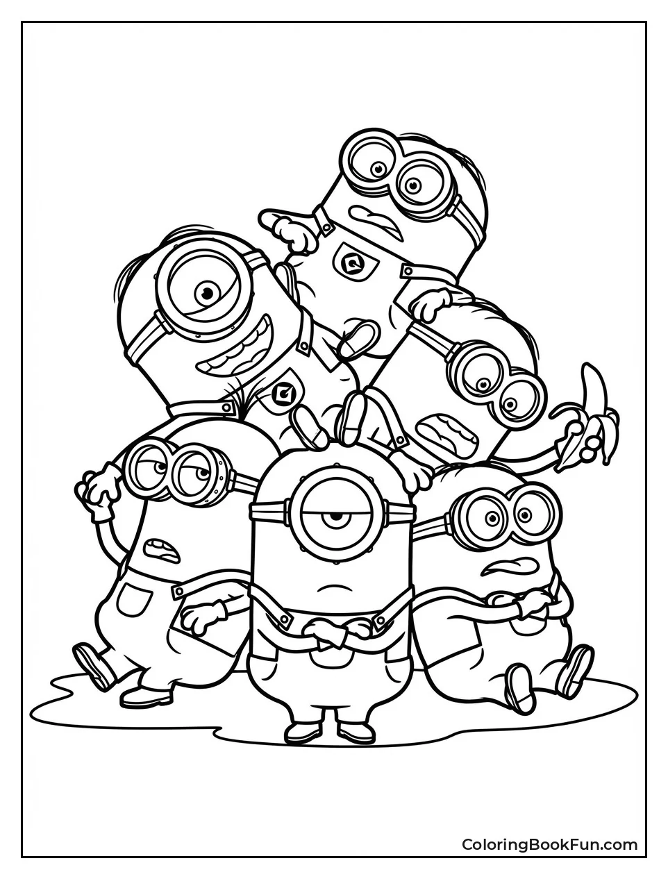 Minions Tumble in Big Pile