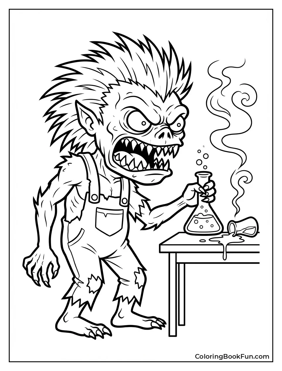 Purple Minion Snarls with Teeth