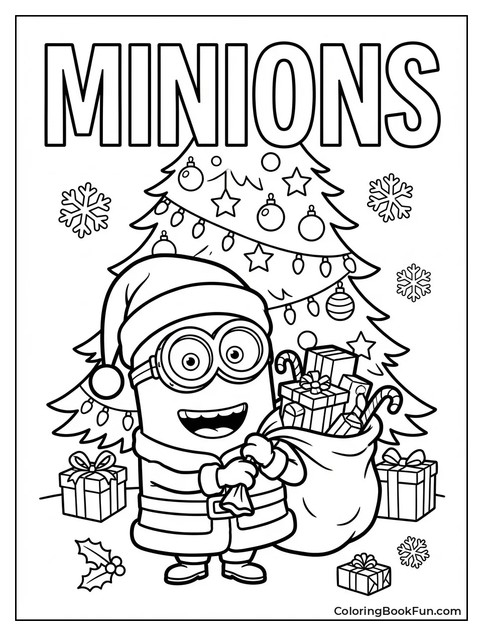 Santa Minion Carries Gift Sack