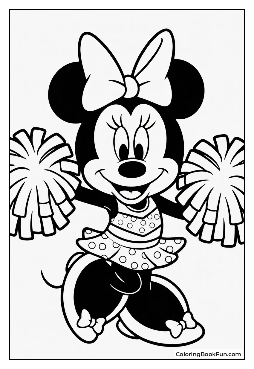 Minnie Mouse Waves Pom-Poms