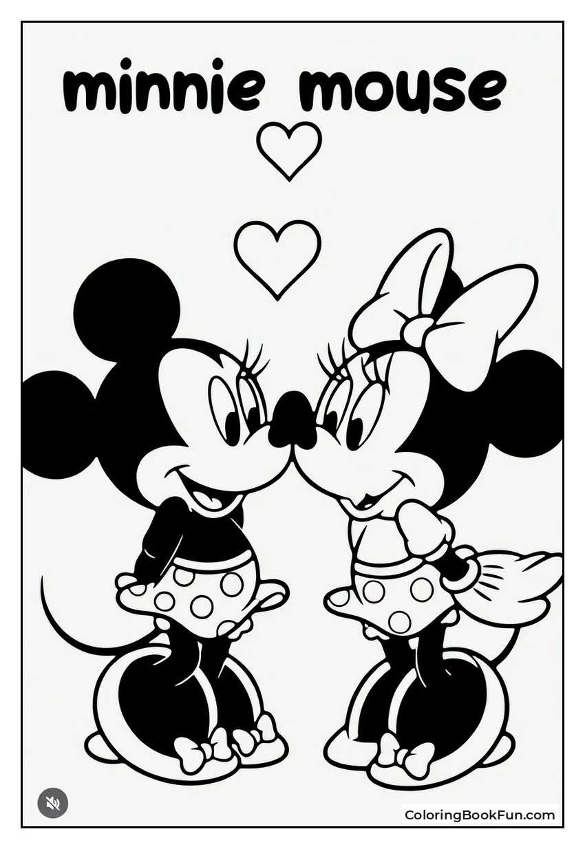 Mickey Minnie Kiss