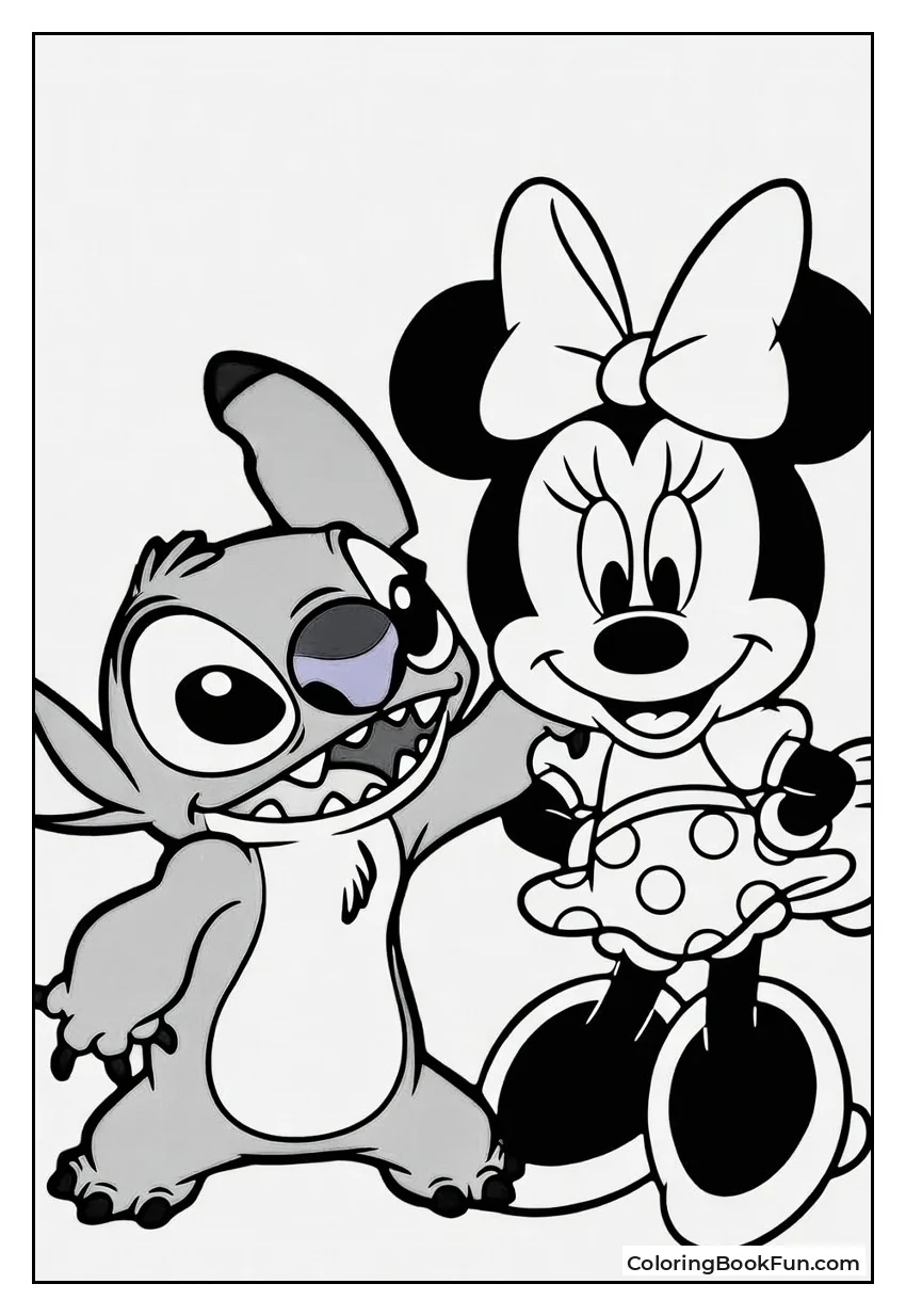 Stitch and Minnie