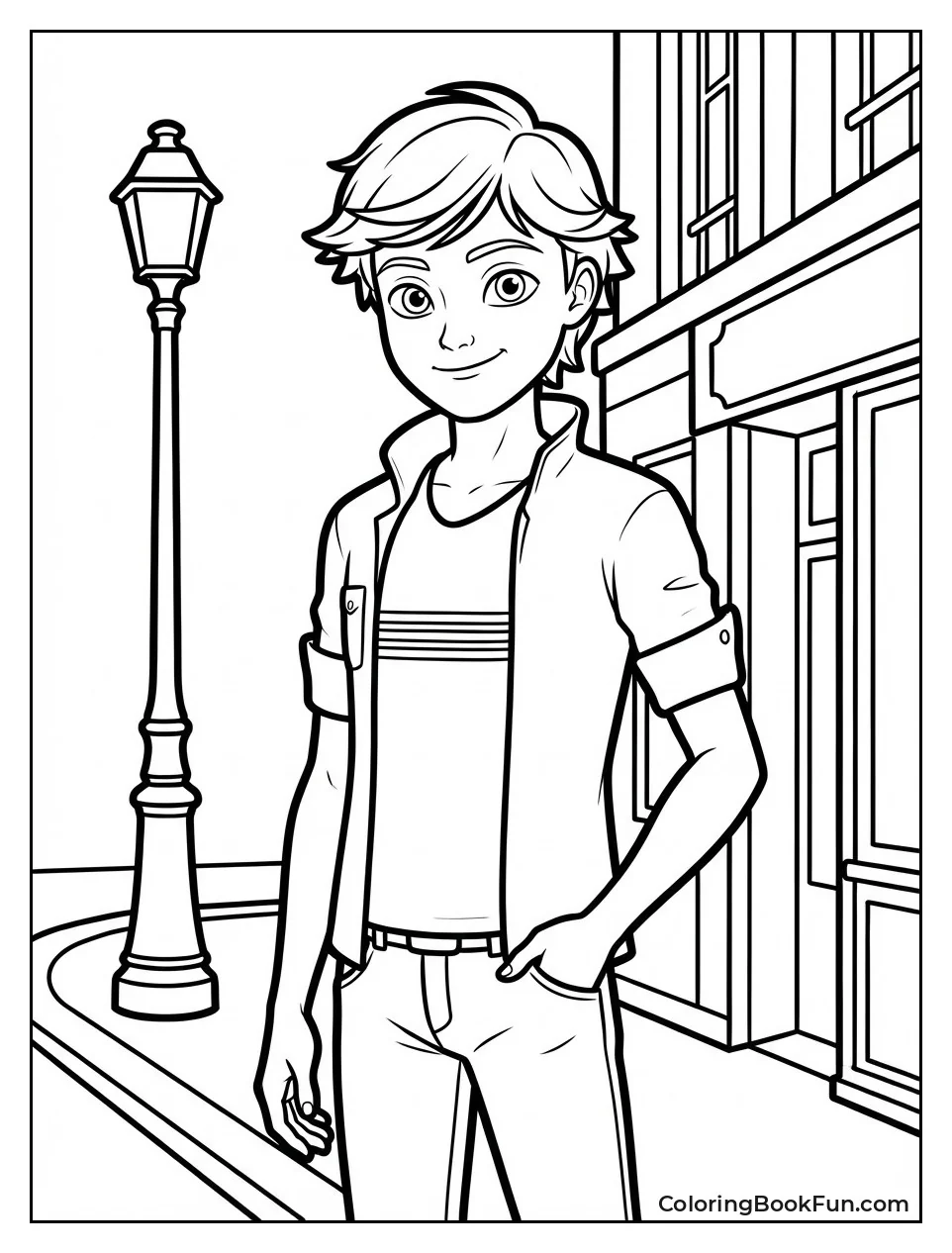 Adrien Smiles Model Pose