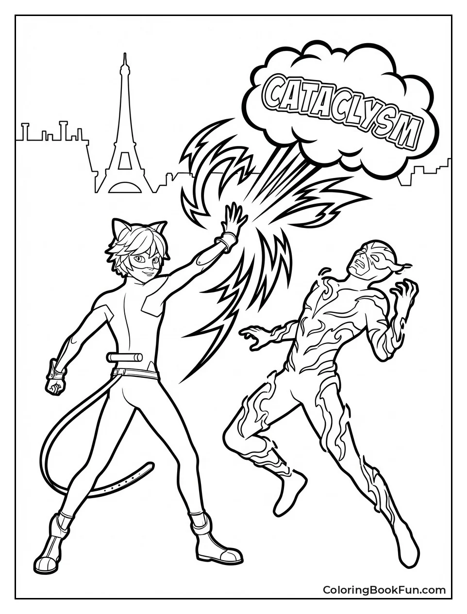 Cat Noir Strikes with Cataclysm