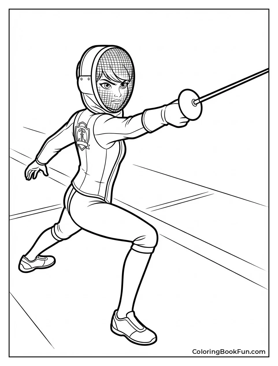 Kagami Lunges in Fencing