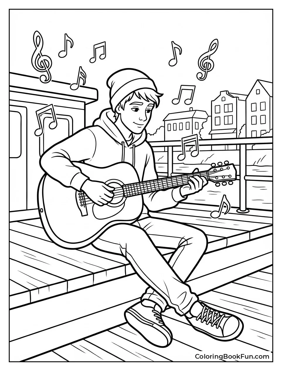 Luka Plays Boat Guitar