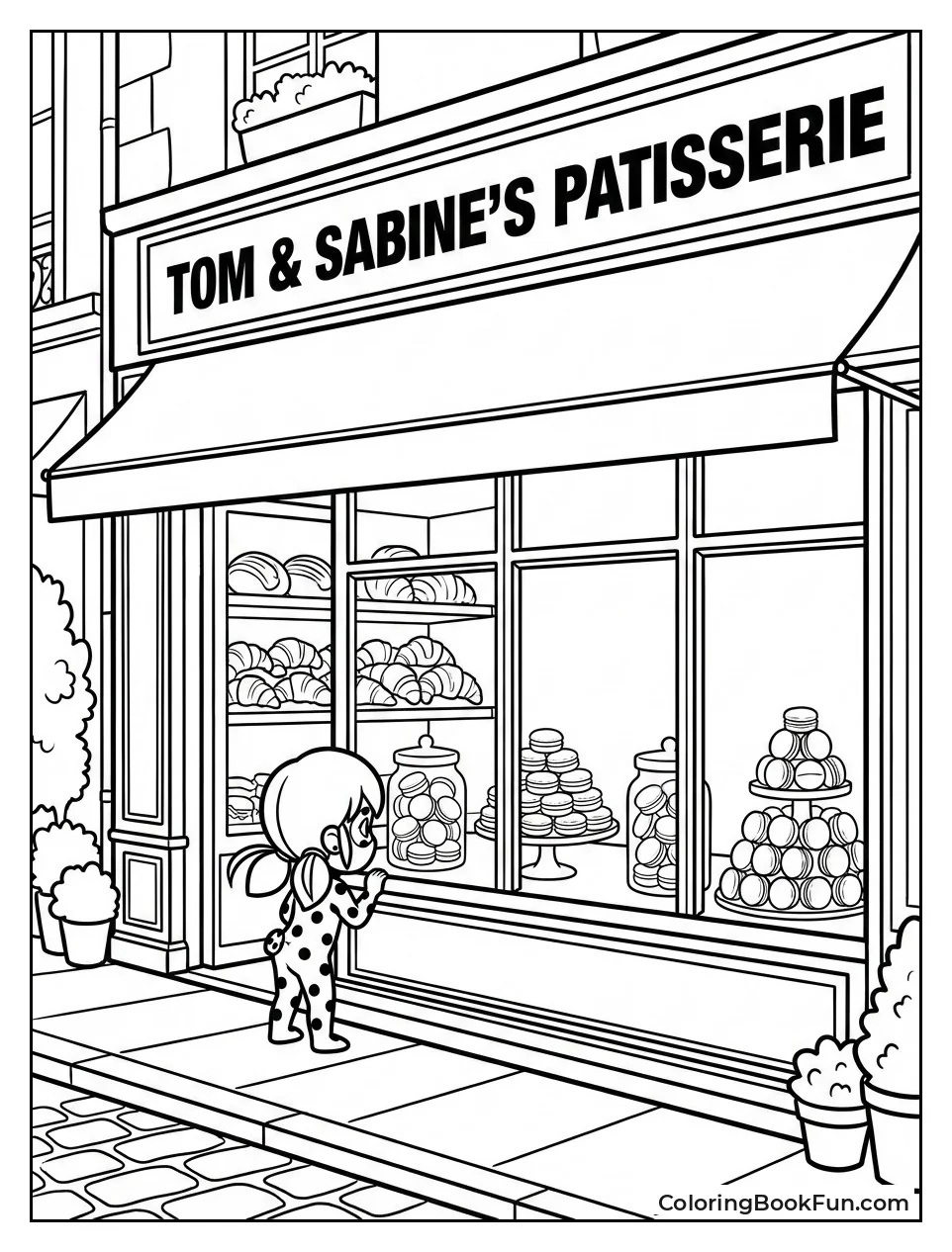 Bakery Displays Fresh Pastries