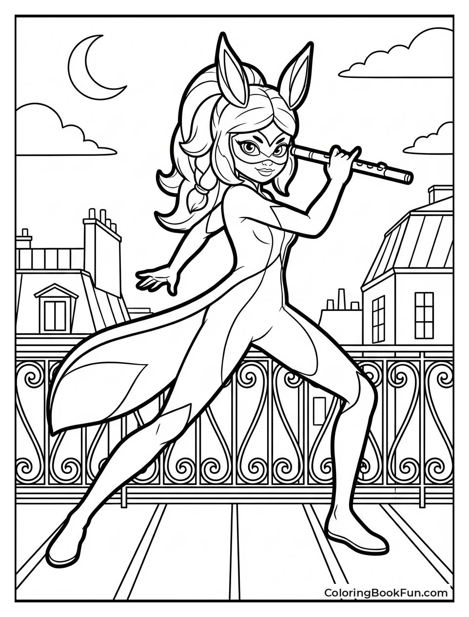 Rena Rouge Holds Flute