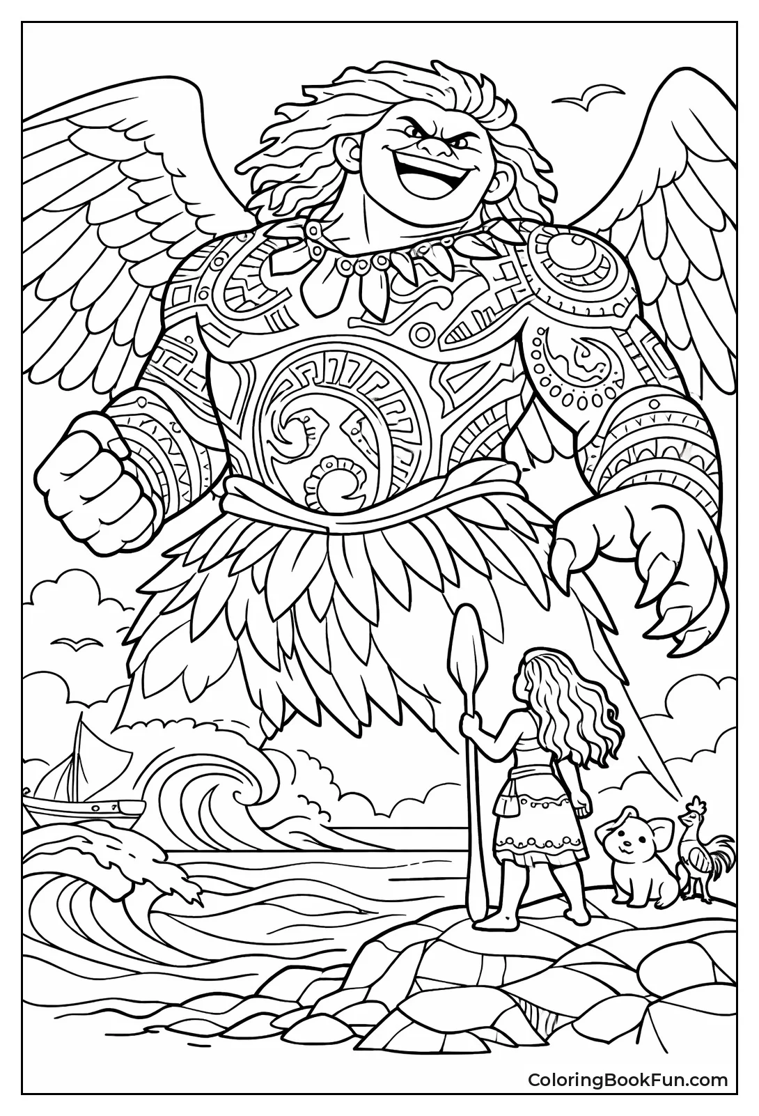 Giant Maui over Ocean