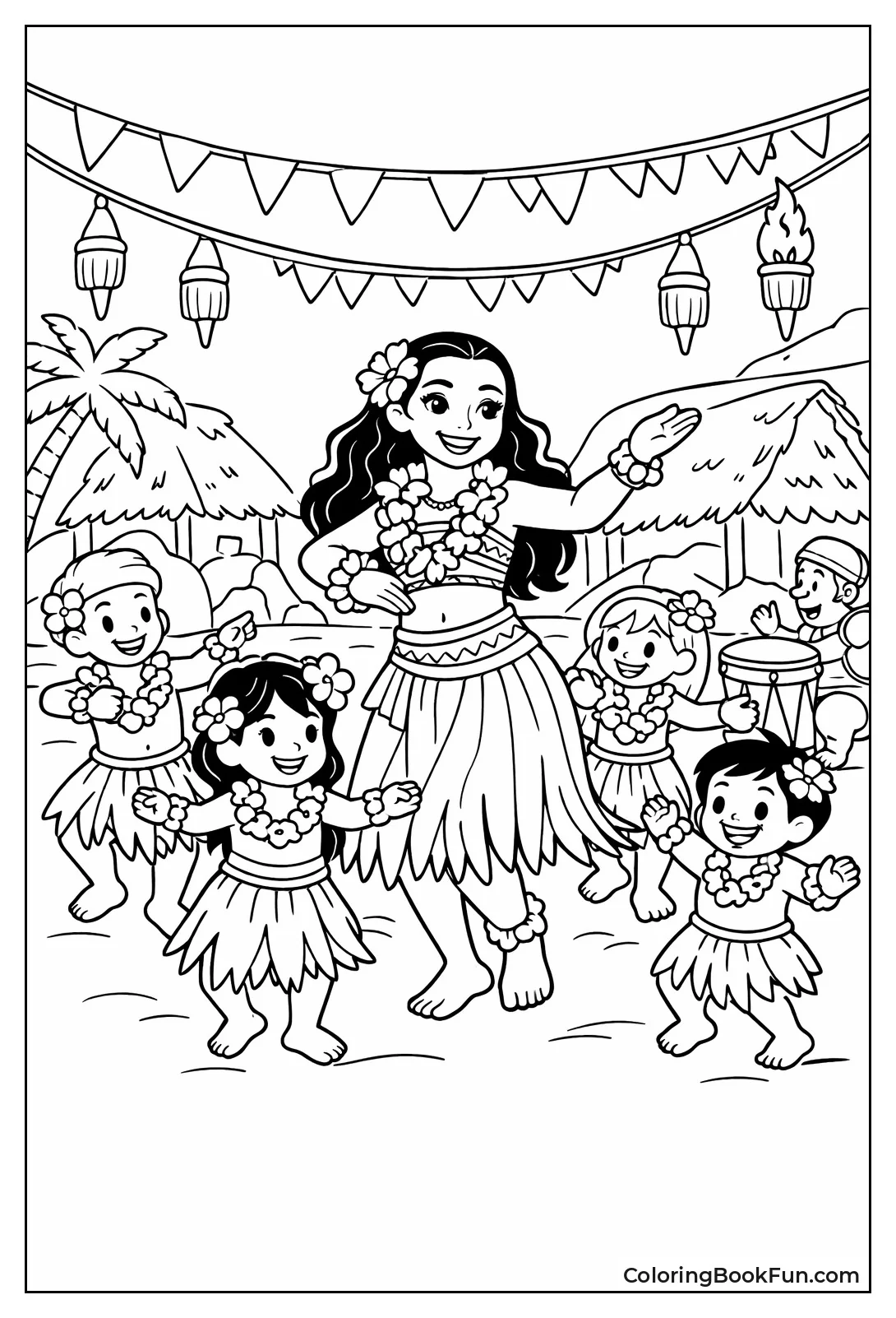 Moana Dances Hula Dance