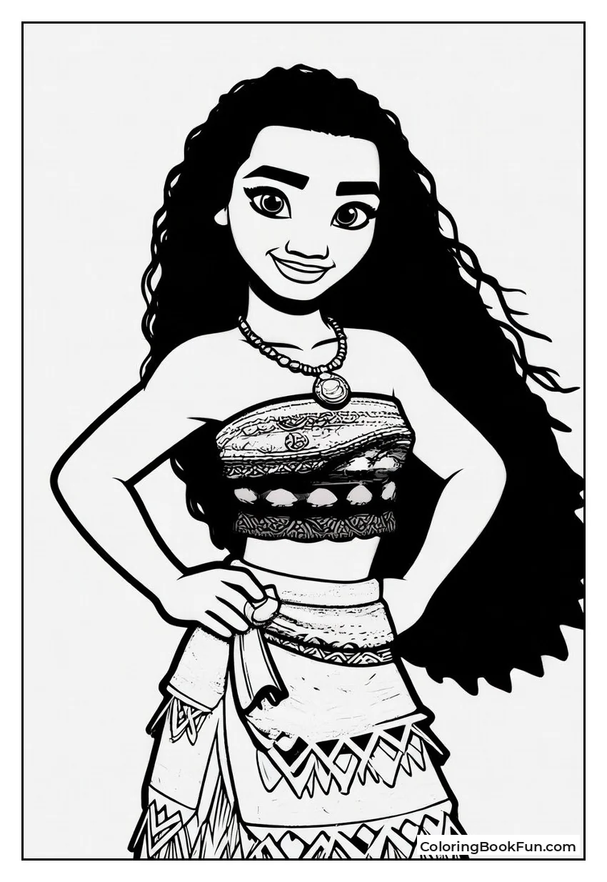 Moana Wears Iconic Outfit Lines