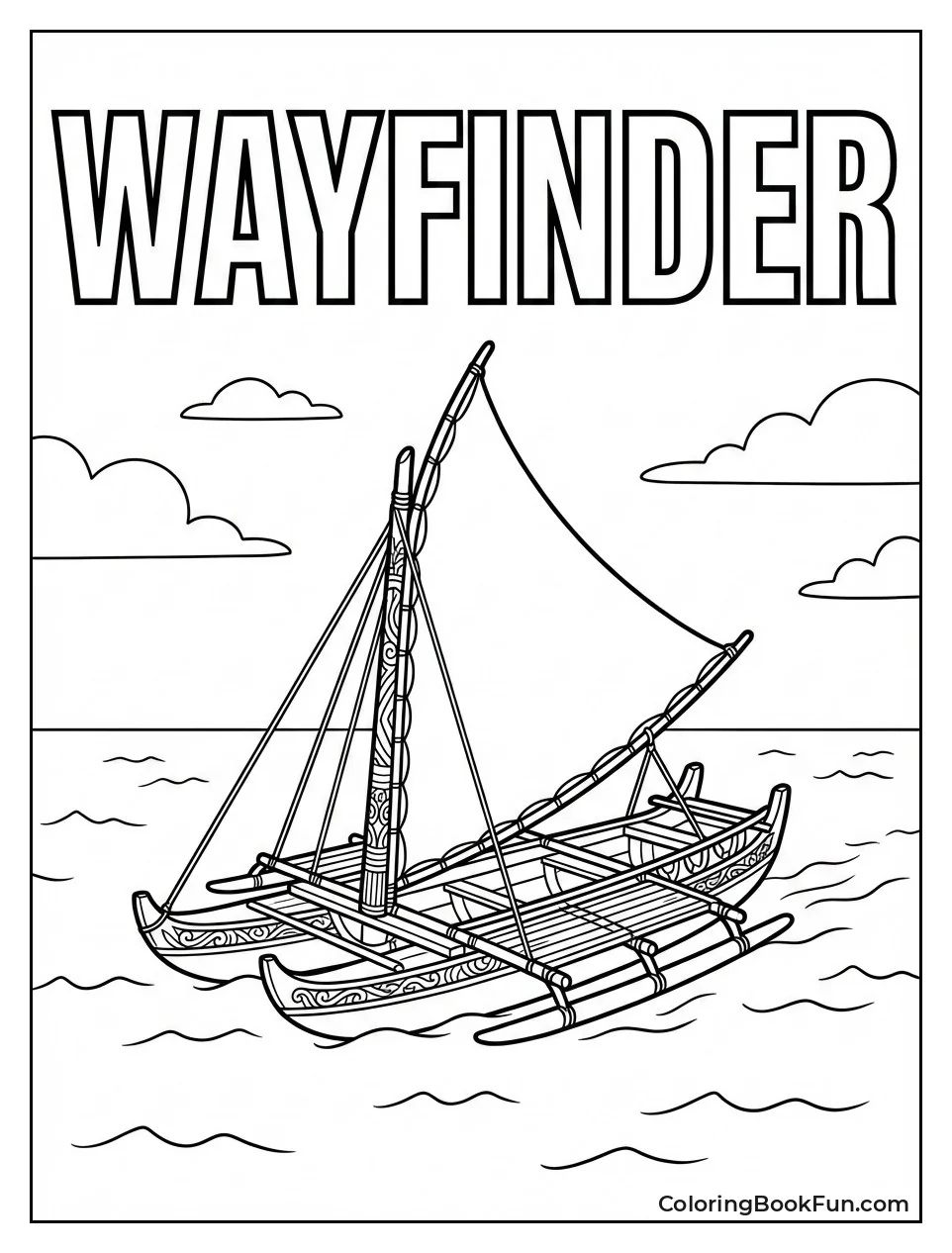 Carved Outrigger Canoe